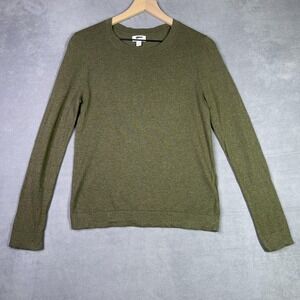 J.Crew Factory Cotton Teddie Sweater‎ Heather Elm Olive M NWOT